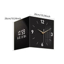 Reloj pared esquinero digital | Fecha y semana | Doble cara
