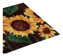 Kit Alfombra Girasol DIY | 60x40 cm | Gancho de Lengüeta