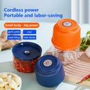 Mini Picadora Ajo Eléctrica | 8.8 oz | USB | Tritura Carne y Verduras
