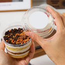 Vasos descartables 150/250ml | Ensalada o postre con tapa hermética