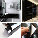 Papel autoadhesivo negro brillante | Vinilo para cocina | DIY