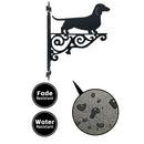 Soporte pared silueta perro salchicha | 25cm | Porta plantas