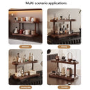 Organizador 2 niveles bambú | Maquillaje, café o cocina