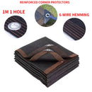 Parasol beige | Tela HDPE | Protección solar para terraza