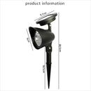 Pack 4 focos solares IP65 | LED jardín | Césped camino árbol