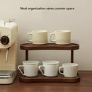 Organizador 2 niveles bambú | Maquillaje, café o cocina