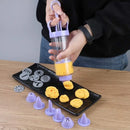 Pistola para galletas y crema | Set decorador multifuncional