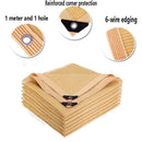 Parasol beige | Tela HDPE | Protección solar para terraza