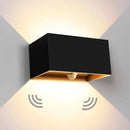 Lámpara LED exterior 24W | Sensor movimiento | IP65 negro/blanco