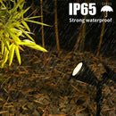 Pack 4 focos solares IP65 | LED jardín | Césped camino árbol