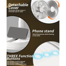 Ventilador plegable 8 pulg | Oscilante 4 vel | Batería portátil