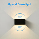 Lámpara LED exterior 24W | Sensor movimiento | IP65 negro/blanco