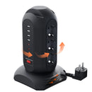 Regleta europea 9 tomas con USB-C | Cable 1.65m