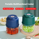 Mini Picadora Ajo Eléctrica | 8.8 oz | USB | Tritura Carne y Verduras