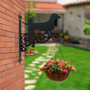 Soporte pared silueta perro salchicha | 25cm | Porta plantas