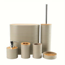 Set 6 accesorios baño blanco