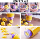 Pistola para galletas y crema | Set decorador multifuncional