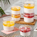 Vasos descartables 150/250ml | Ensalada o postre con tapa hermética
