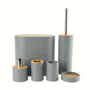Set 6 accesorios baño blanco