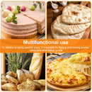 Pala para Pizza de 12 pulgadas, pala para Pizza ligera de aleación de aluminio, pala para Pizza perforada antiadherente con mango de madera para pan y Pizza