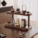 Organizador 2 niveles bambú | Maquillaje, café o cocina