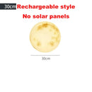 Lámpara solar bola lunar | IP55 | Jardín porche patio villa