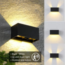 Lámpara LED exterior 24W | Sensor movimiento | IP65 negro/blanco