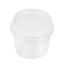 Vasos descartables 150/250ml | Ensalada o postre con tapa hermética